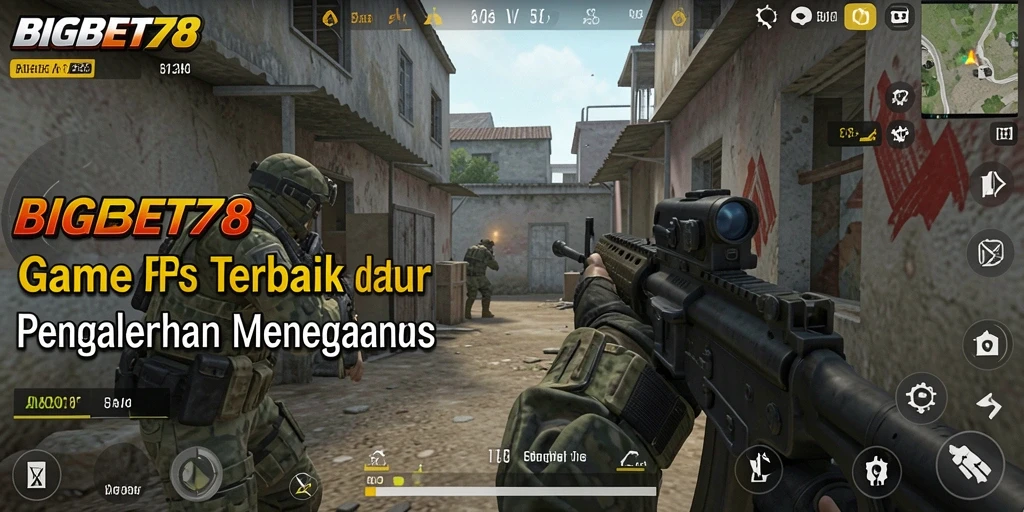 Tampilan aksi seru dalam gameplay FPS BIGBET78.