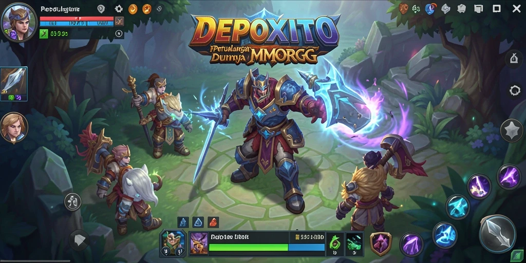 Tampilan seru gameplay DEPOXITO dalam petualangan MMORPG.
