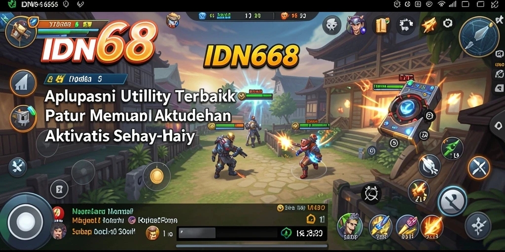 Tampilan antarmuka aplikasi IDN668 yang intuitif dan menarik.