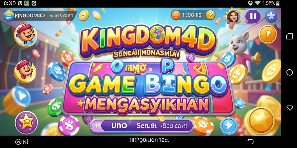 Tampilan menarik dari gameplay Bingo di KINGDOM4D.