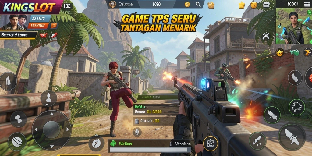 Tangkapan layar gameplay TPS KINGSLOT yang mendebarkan dan penuh aksi.