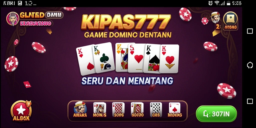 Tampilan gameplay KIPAS777 yang menarik dan seru saat bermain domino.
