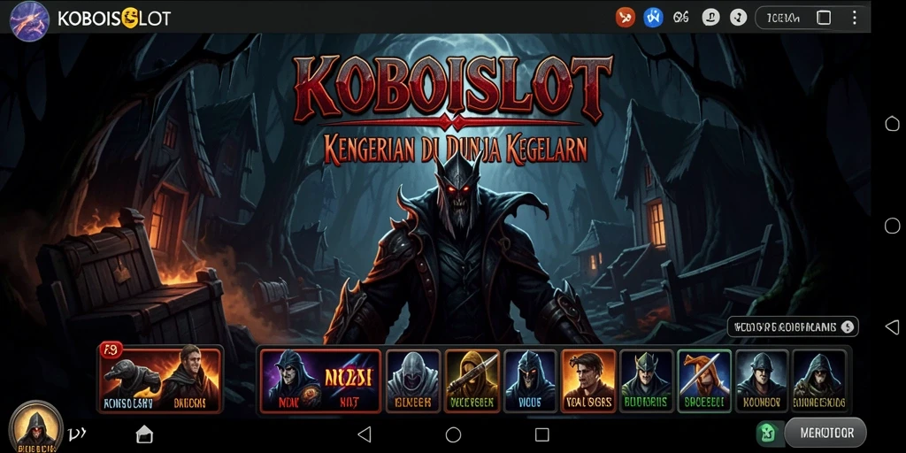 Gameplay KOBOISLOT yang menegangkan dan atmosfer horror yang mencekam.