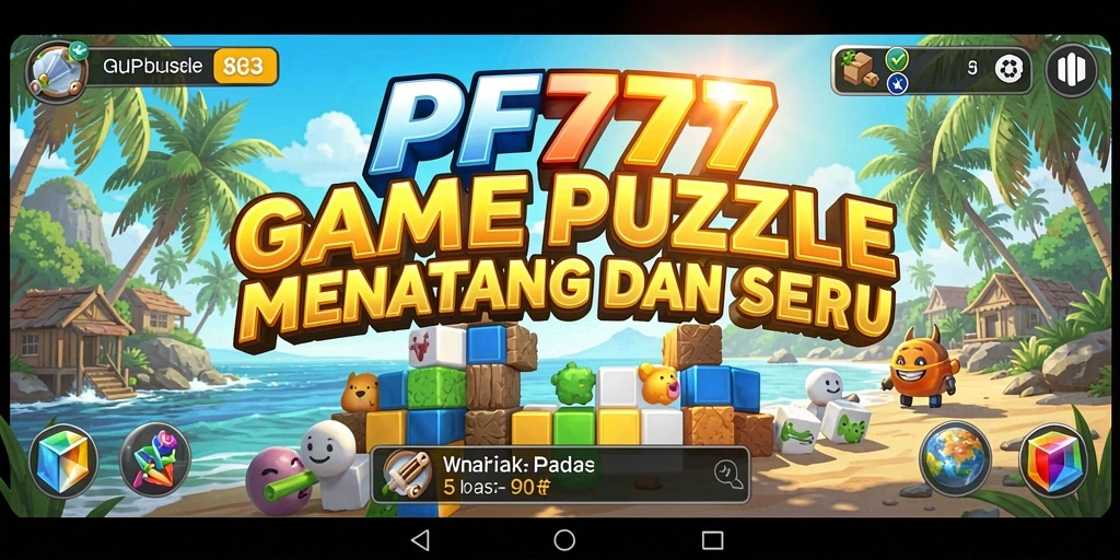 Tampilan gameplay seru dalam PF777 menantang logika pemain.