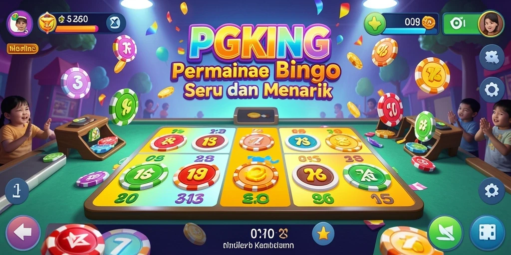 Tampilan gameplay seru dalam PGKING Bingo.