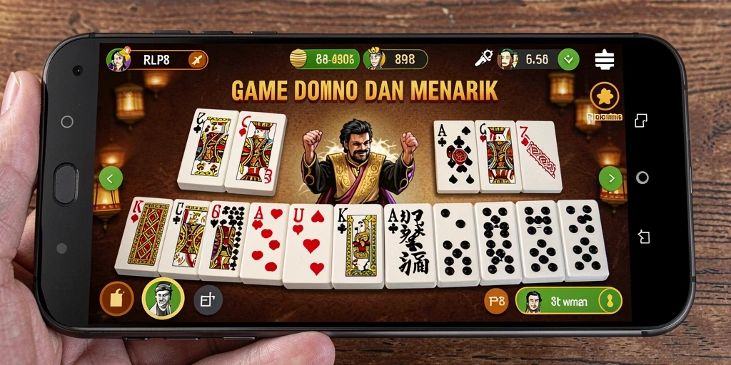 Screenshot gameplay menunjukkan keseruan dalam bermain Domino.