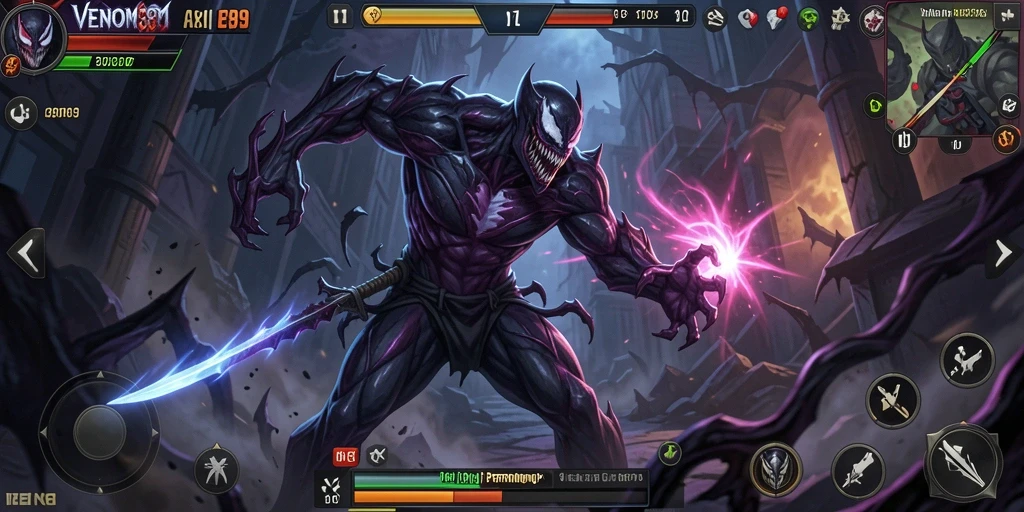 Tampilan gameplay intens dalam VENOM889 dengan aksi yang mendebarkan.