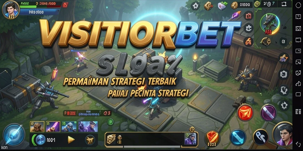 Tampilan gameplay strategis yang menegangkan dari VISITORBET.
